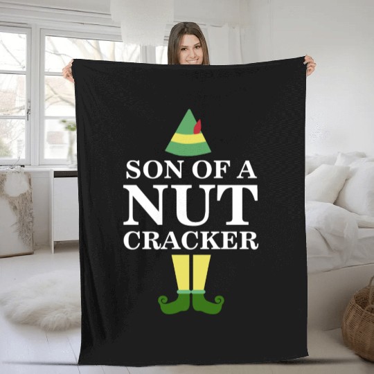 Funny Son of A Nutcracker Christmas Movie Quote Fleece Blankets
