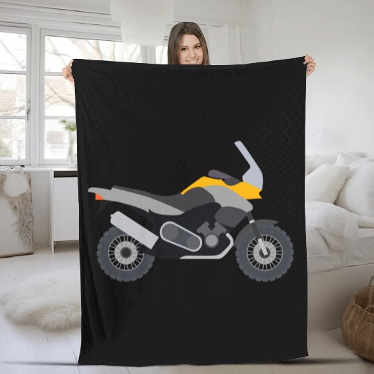 Motorcycle Fleece Blankets
