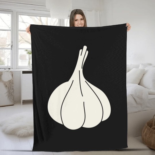 garlic knoblauch veggie vegetable gemuese2 Fleece Blankets