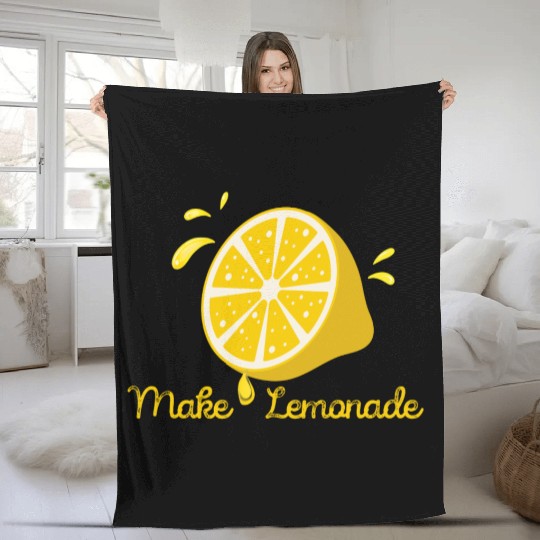 Make Lemonade From Life Lemons Fleece Blankets