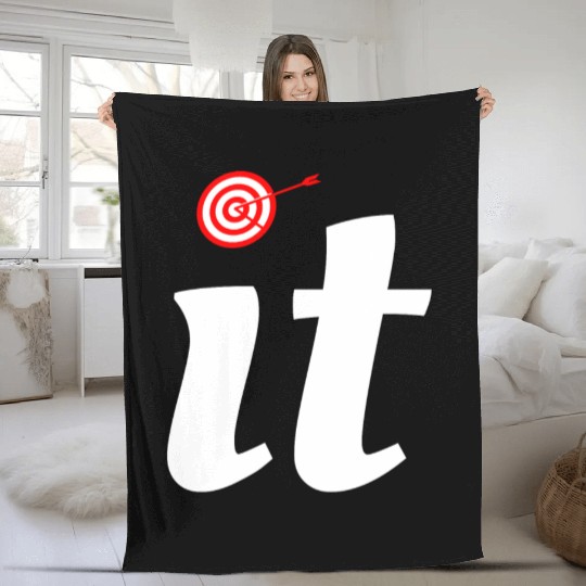 Bullseye Target Archery Shooting Dart Gift Fleece Blankets