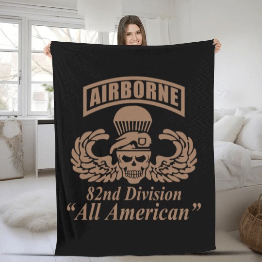 US Army 82nd Airborne Fleece Blankets