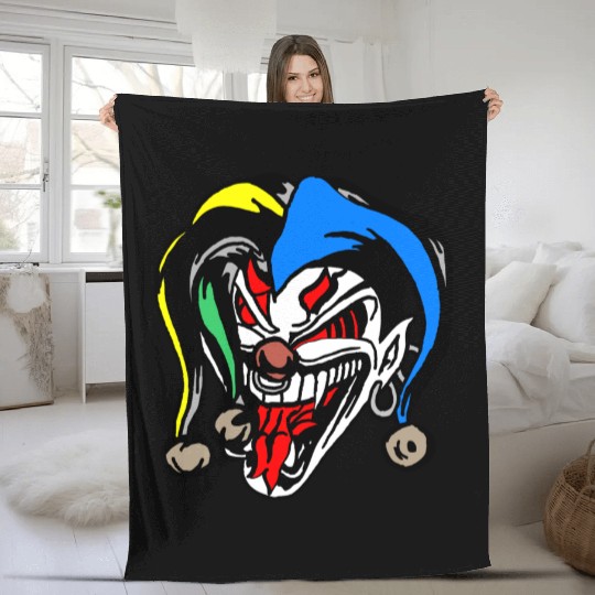 Devil Card Fleece Blankets