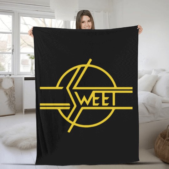 New THE SWEET BAND Glam 70s Classic Rock Band 70s Fleece Blankets