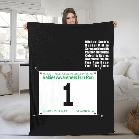 FUN RUN Michael Fleece Blankets