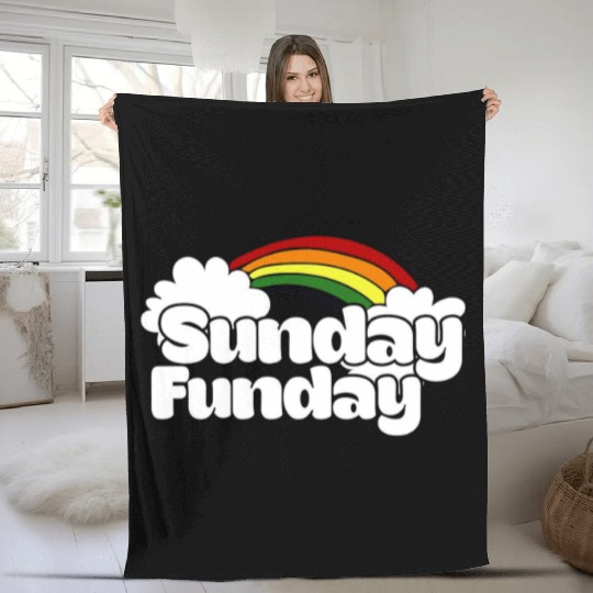 Sunday Funday Fleece Blankets