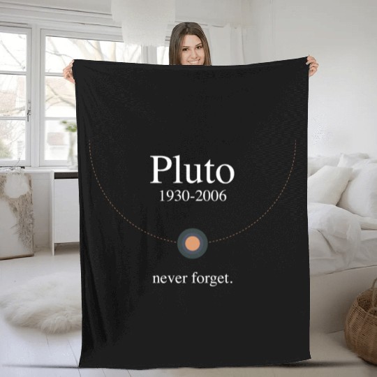 Pluto never forget Fleece Blankets
