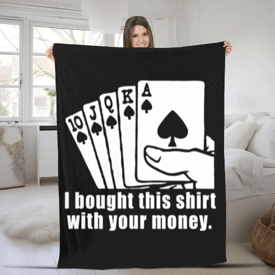 Funny Poker Casino Las Vegas Poker Night Bought Th Fleece Blankets