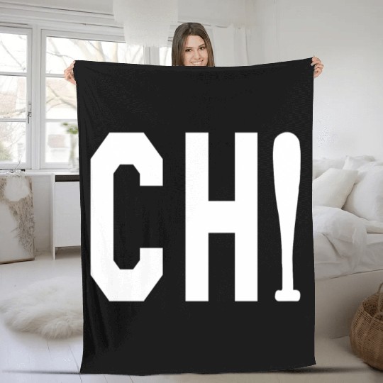 Chicago Cubs CHI baseball Bat Vintage Chicago Tri Fleece Blankets