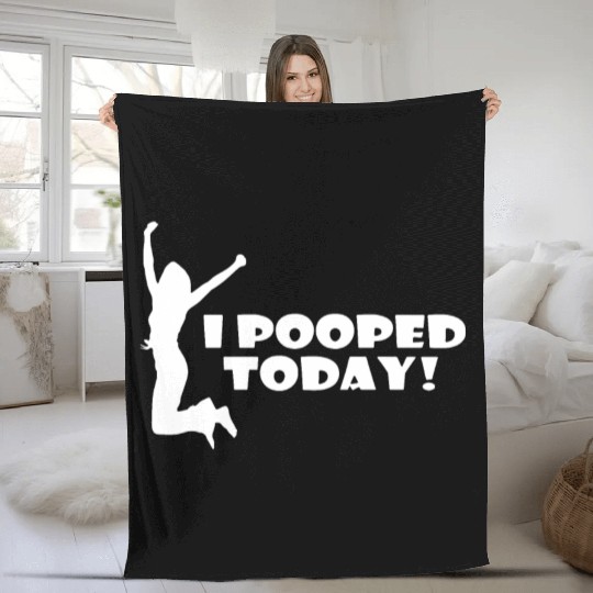 I pooped today friend Fleece Blankets