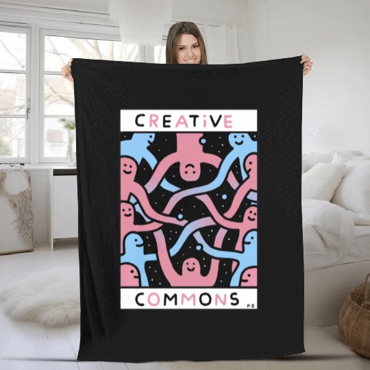 creative commons hipster grandpa Fleece Blankets