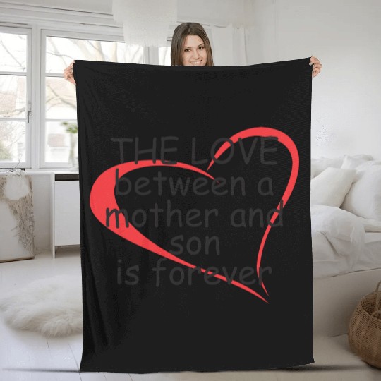 The Love Between a Mother and Son Fleece Blankets