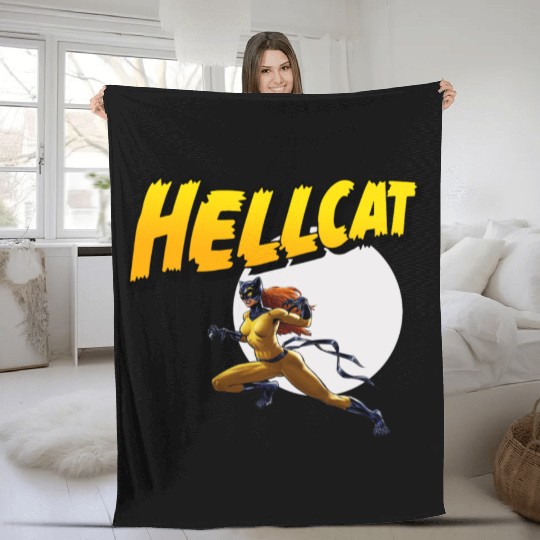 Mens Marvel Hell Cat Hella Cat Hellcat New cat Fleece Blankets