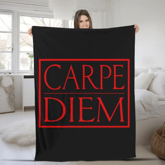 Carpe Diem Fleece Blankets