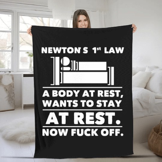 Newton's law Fleece Blankets