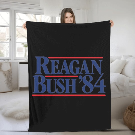 Reagan Bush '84 Fleece Blankets