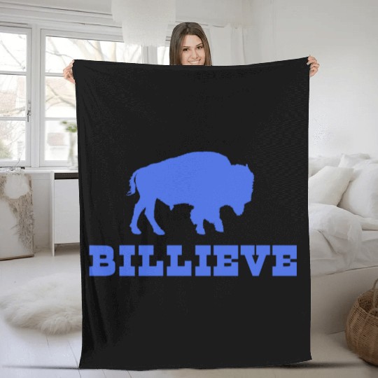 Bills Mafia BillieveShirt - Buffalo Football Fleece Blankets