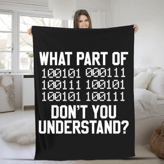Binaer Code Computer Science Student Fleece Blankets