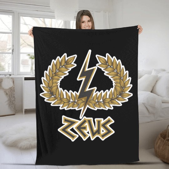 Zeus Fleece Blankets Greek Mythology Fleece Blankets Gift Fleece Blankets