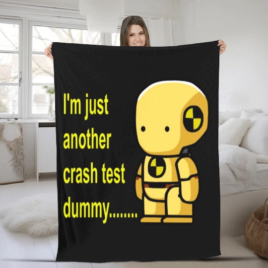 crash test dummy Fleece Blankets