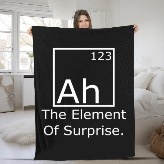 Ah The element of surprise Fleece Blankets