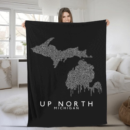 Up North Michigan Fleece Blankets