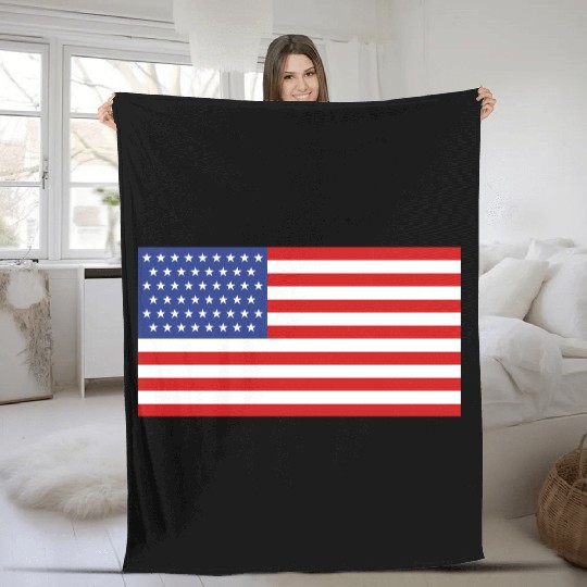 US Flag 51 Stars Fleece Blankets