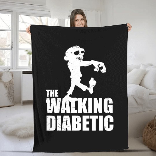 The Walking Diabetic Fleece Blankets