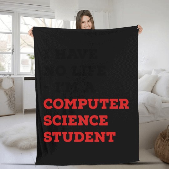 computer science student Fleece Blankets