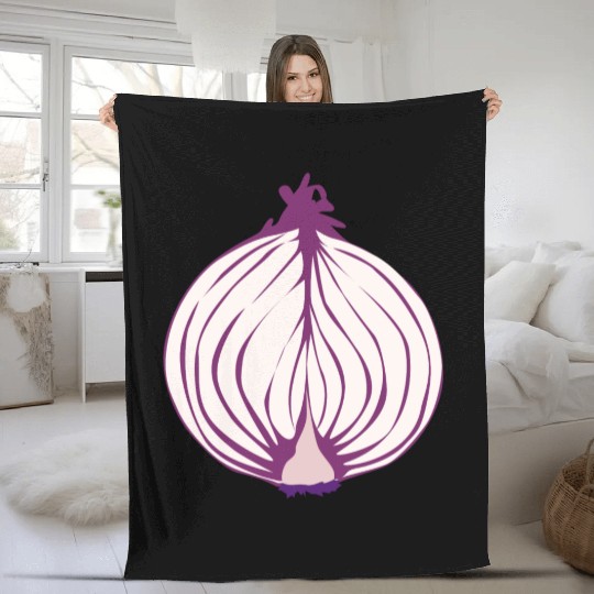 Red Onion Fleece Blankets