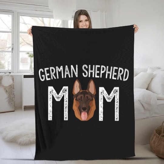 German Shepherd Mom Dog German Shepherd Lovers Gif Fleece Blankets