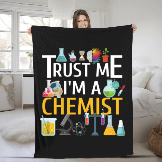 Science Chemistry Physics Biology Research Fleece Blankets