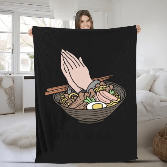 Amen Ramen Phone jesus chef Fleece Blankets