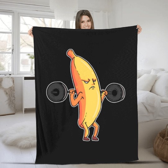 Gym Fitness Workout Training Weight Lifting Gift Fleece Blankets