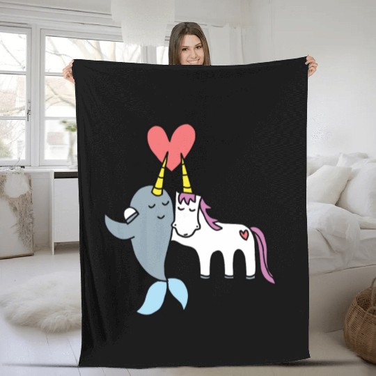 Unicorn Are Best Friends Fleece Blankets
