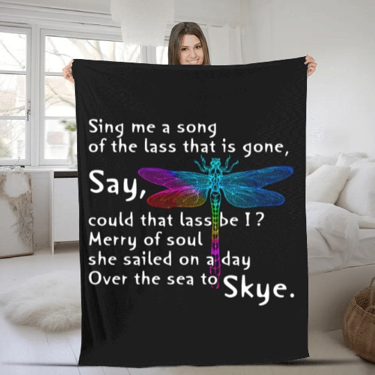 The Dragonfly song Fleece Blankets