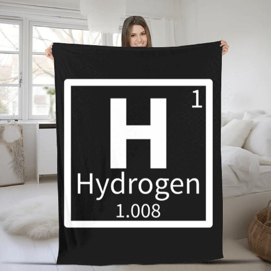 Hydrogen — Periodic Table Element 1 Fleece Blankets