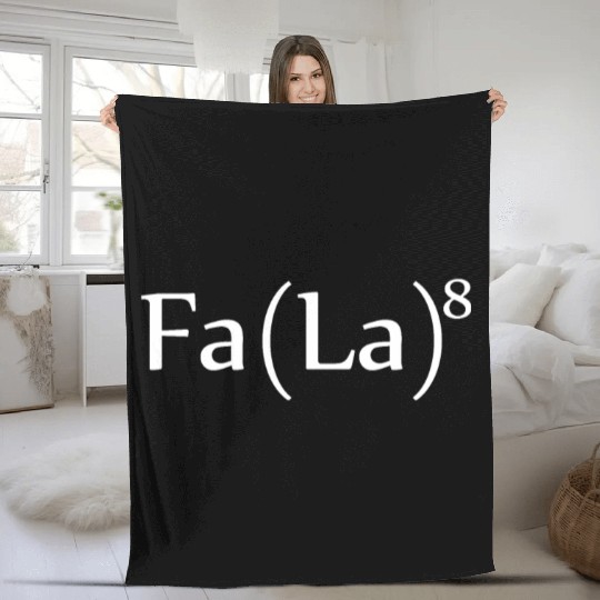 Fa La La Formula Fleece Blankets Christmas Funny Holiday Par