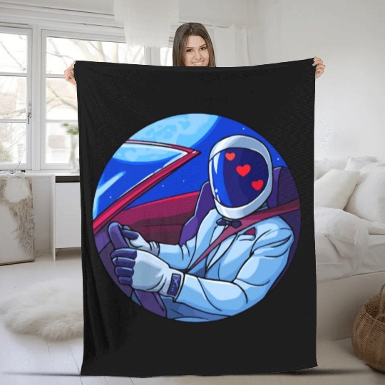 SpaceX Tesla Starman Fleece Blankets