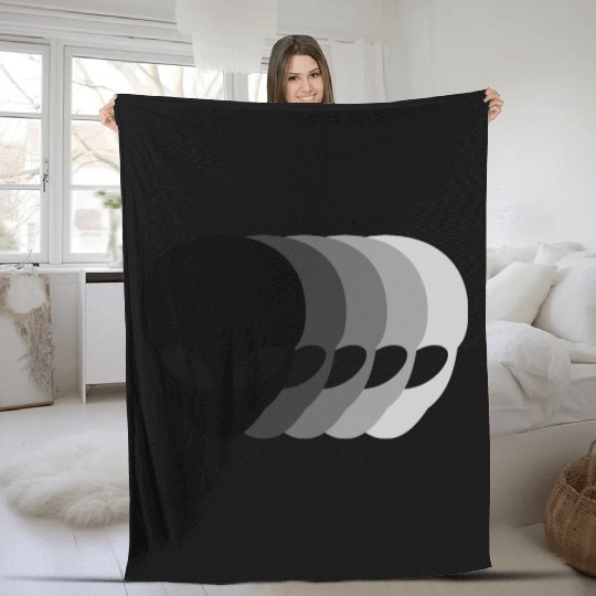 Small Grey Aliens Fleece Blankets