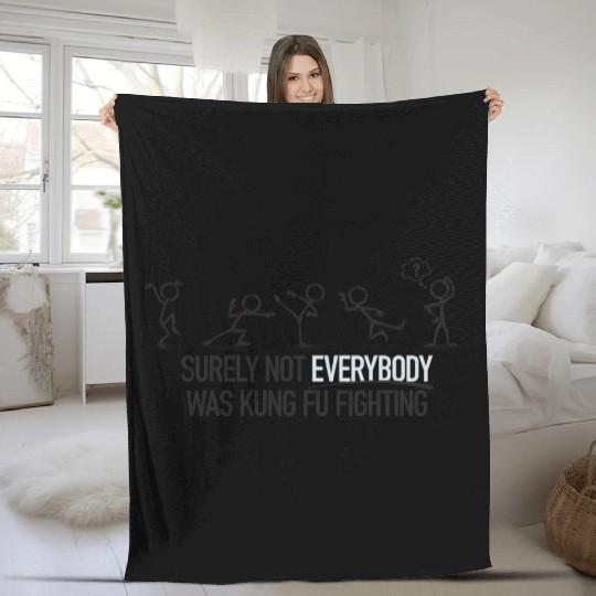 kung fu fighting Fleece Blankets