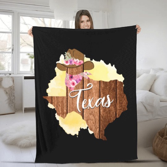 Texas Girl Fleece Blankets