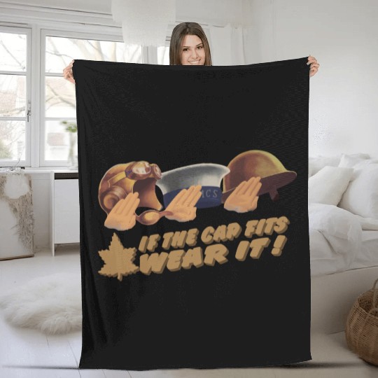 World War 2 Canadian Recruitment Design Fleece Blankets