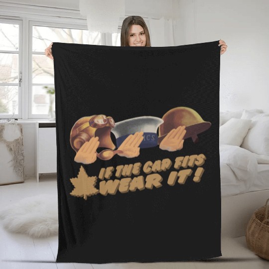 World War 2 Canadian Recruitment Design Fleece Blankets