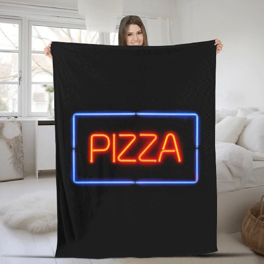 Pizza Fleece Blankets
