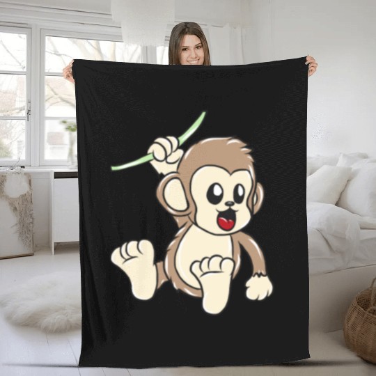 Monkey Fleece Blankets