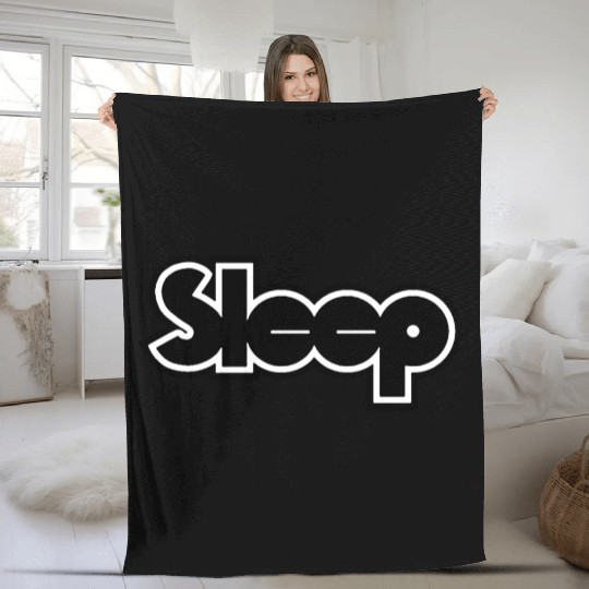 sleep band stoner Dooom metal Fleece Blankets