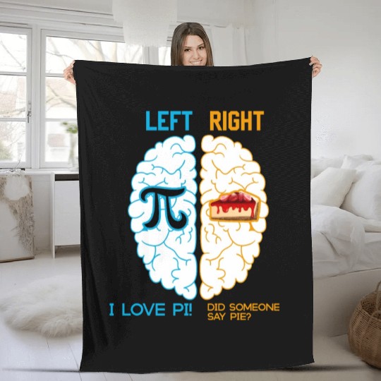 I love Pi / Math icon / Pi / Pie / Math nerd Fleece Blankets