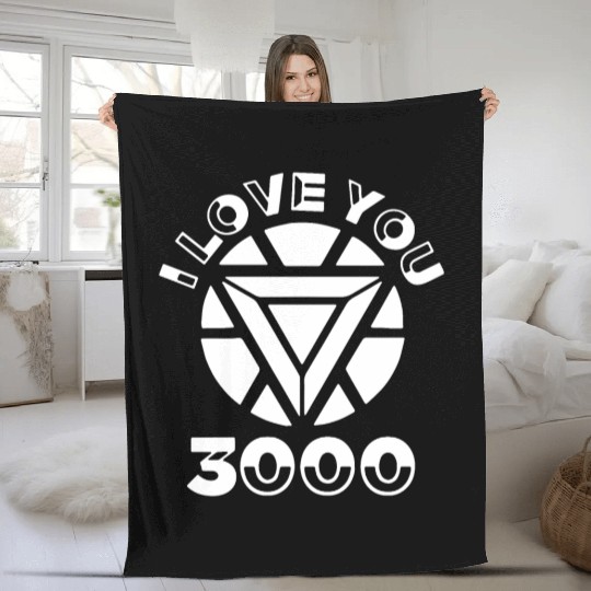 I love you 3000 I am Iron Man marvel film supernat Fleece Blankets