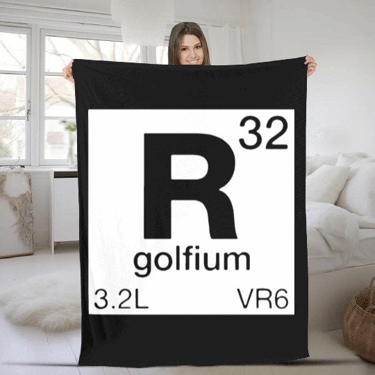 R32 Periodic Table Mk4 Mk5 GTI Golf Fleece Blankets